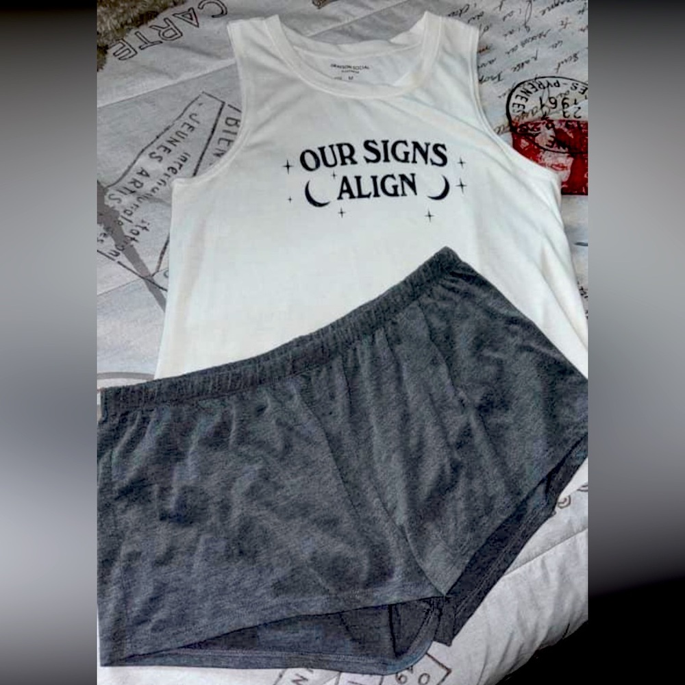 Two piece tank and shorts pj set